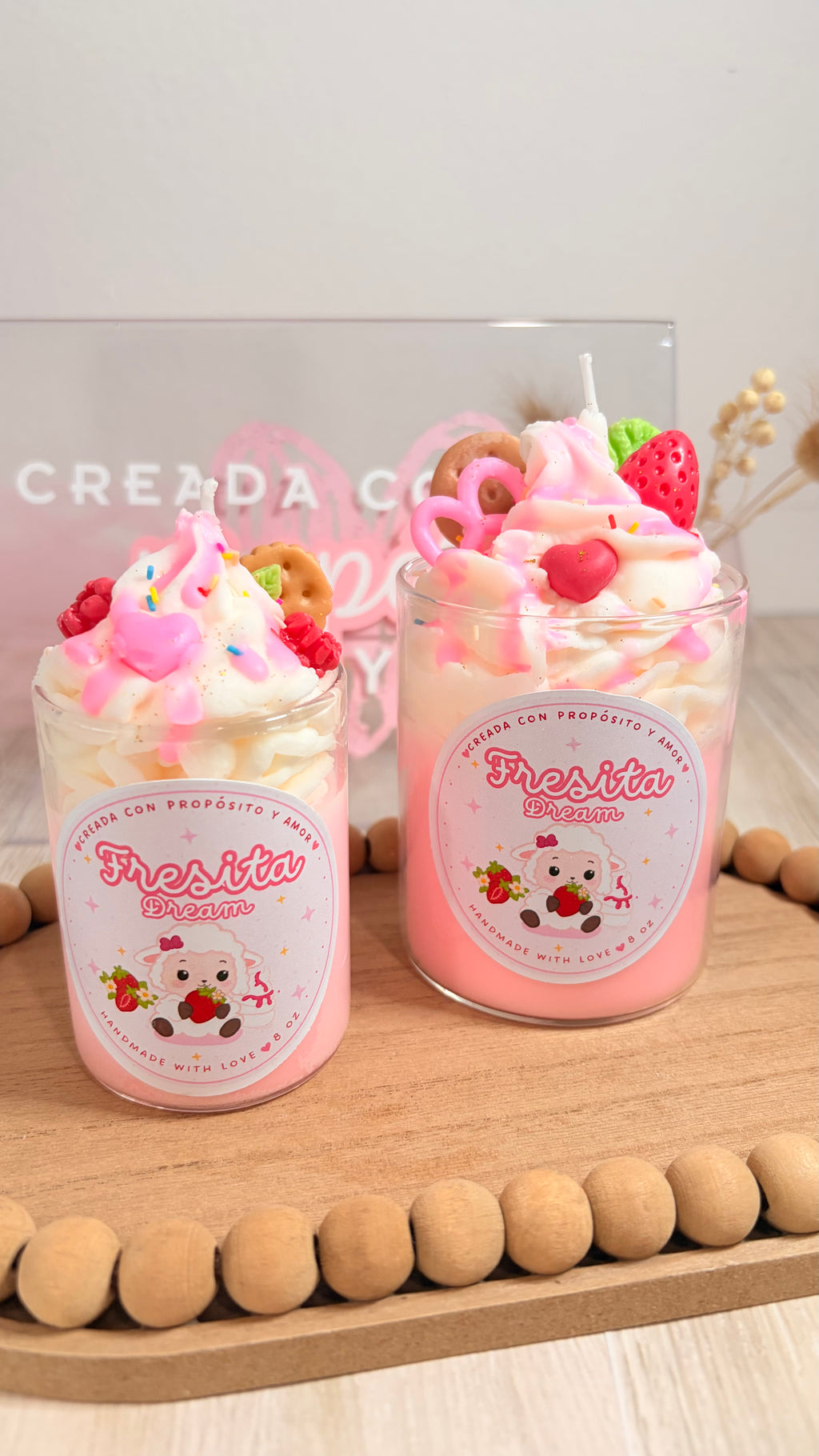 🍓 Fresita Dream Rosita– Vela Artesanal