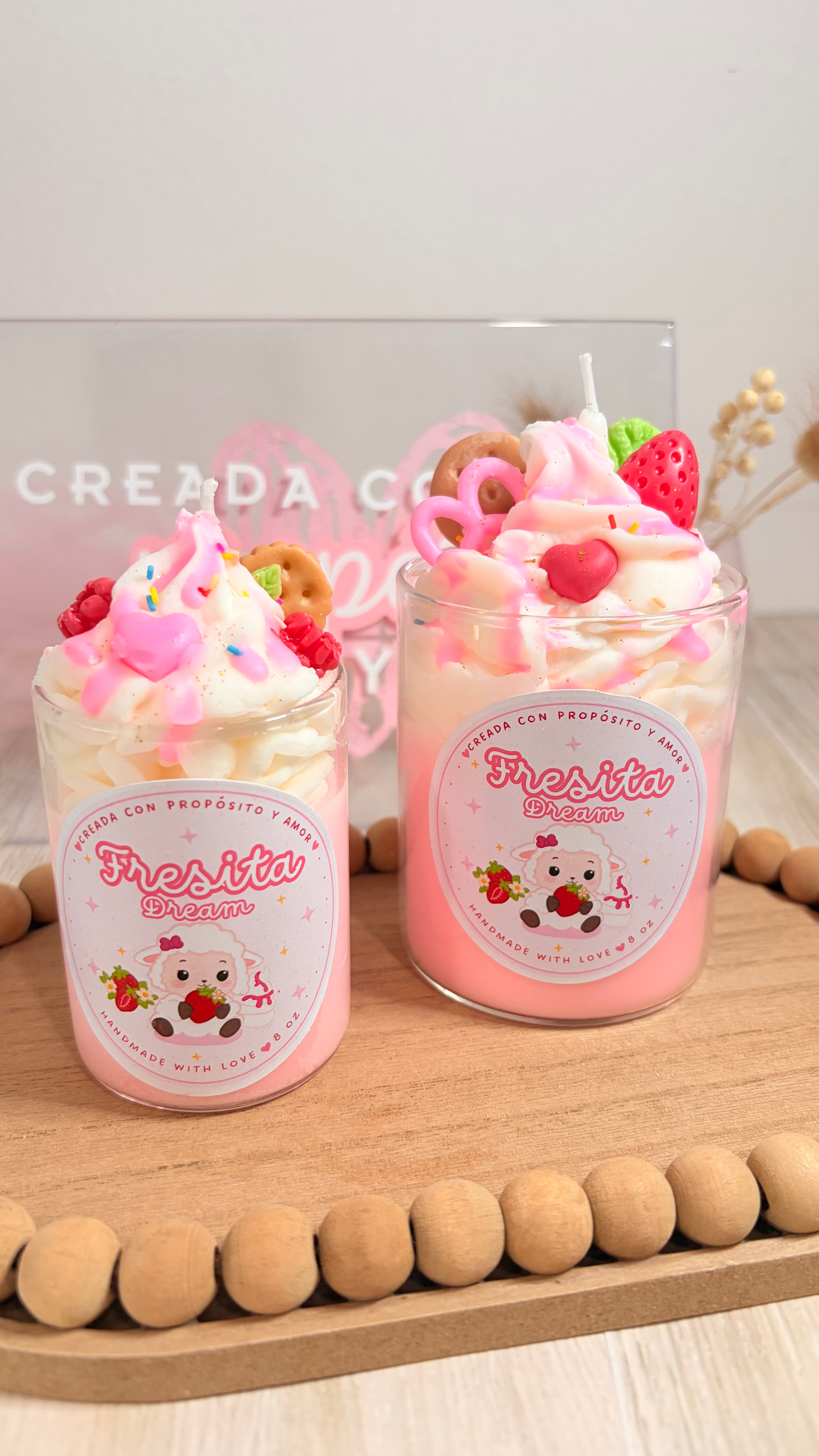 🍓 Fresita Dream Rosita– Vela Artesanal